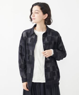 スクエアカットジャガードブラウス | GIANNI LO GIUDICE(Women/小さい