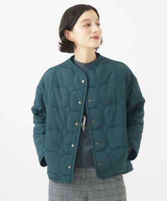 ＜GIANNI LO GIUDICE(Women/小さいサイズ)＞フリースキルトブルゾン