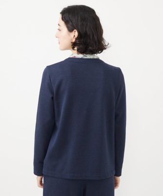 セットアップ対応］デニムジャージノーカラージャケット | GIANNI LO