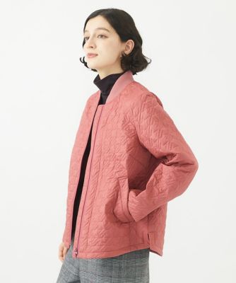 【SALE】GIANNI LO GIUDICE(Women/小さいサイズ)/ジャンニロジュディチェ ハウンドトゥースキルティングブルゾン レッド06 コート・ジャケット【三越伊勢丹/公式】