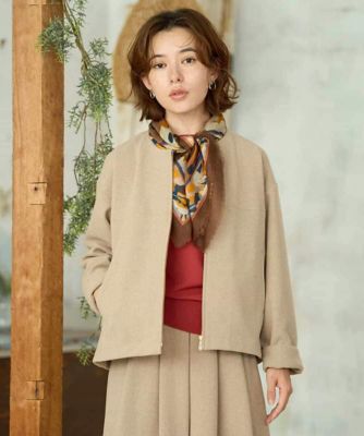 セットアップ対応］ショート丈ノーカラーコート | GIANNI LO GIUDICE