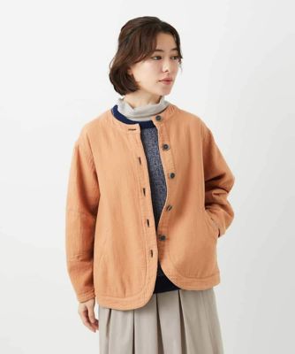 セットアップ対応］二重織ガーゼデニム製品染めブルゾン | GIANNI LO