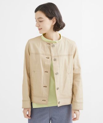 ［セットアップ対応］デニムライクストレッチジャケット