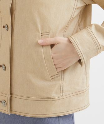 ［セットアップ対応］デニムライクストレッチジャケット