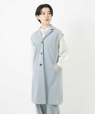 カノコ編みロングジレ