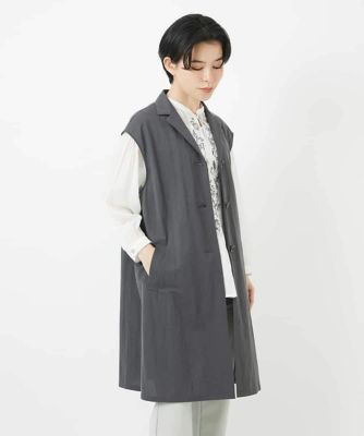 カノコ編みロングジレ