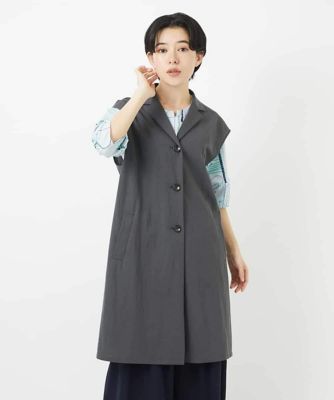 カノコ編みロングジレ
