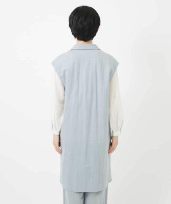 カノコ編みロングジレ
