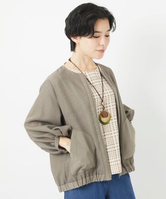 メッシュシアーショート丈ブルゾン | GIANNI LO GIUDICE(Women/小さい