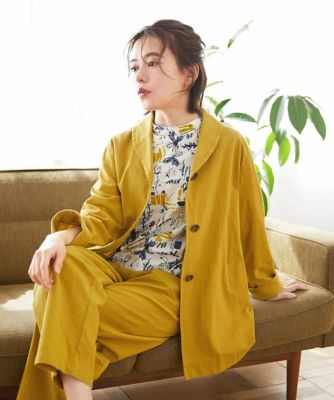 ＜GIANNI LO GIUDICE(Women/小さいサイズ)＞［セットアップ対応］コットンナチュラルワッシャージャケット