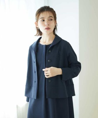 ＜GIANNI LO GIUDICE(Women/小さいサイズ)＞［セットアップ対応］リネンライクジャケット