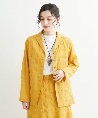 チェック テーラードジャケット TAGLIATORE（44) チェックテーラードジャケット