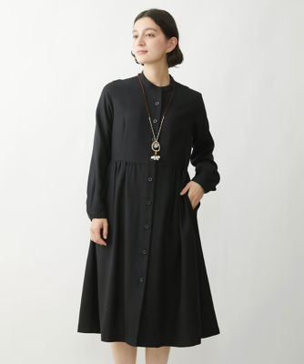 ＜GIANNI LO GIUDICE(Women/小さいサイズ)＞ウール混ビエラワンピース