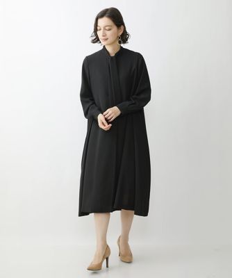 ボウタイフレアワンピース