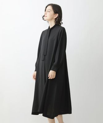 ボウタイフレアワンピース