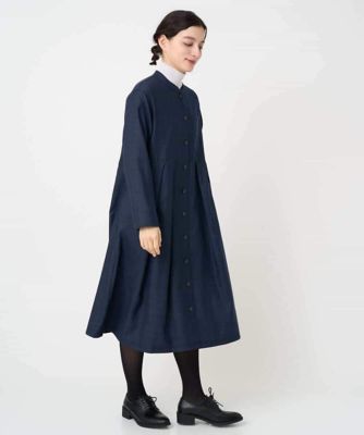 ウール混デニム前開きワンピース | GIANNI LO GIUDICE(Women/小さい
