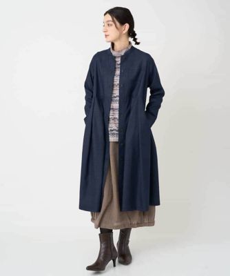ウール混デニム前開きワンピース | GIANNI LO GIUDICE(Women/小さい