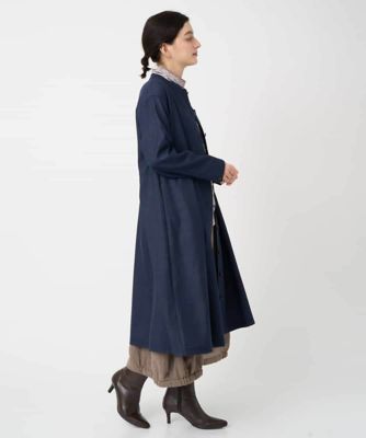 ウール混デニム前開きワンピース | GIANNI LO GIUDICE(Women/小さい