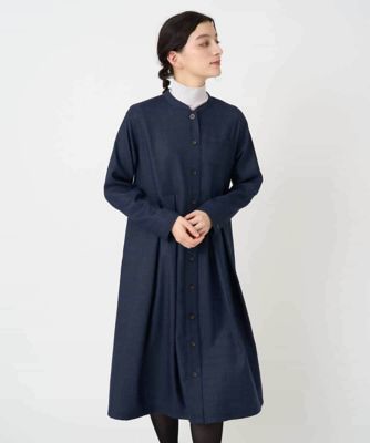 ウール混デニム前開きワンピース | GIANNI LO GIUDICE(Women/小さい 