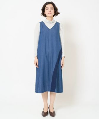 フリクションデニムジャンパースカート