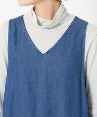 フリクションデニムジャンパースカート