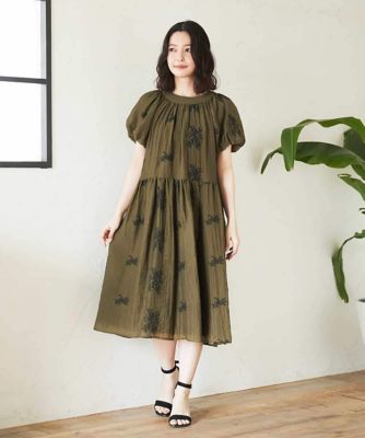 楊柳フラワー刺しゅうワンピース | GIANNI LO GIUDICE(Women/小さい