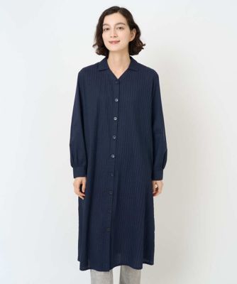 リネンコットンクロシェ ポロカラーカーディガン | maison
