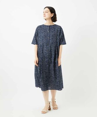 日本製］ミラクルウェーブブロックプリントワンピース | GIANNI LO