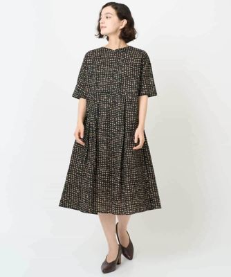 日本製］ミラクルウェーブブロックプリントワンピース | GIANNI LO