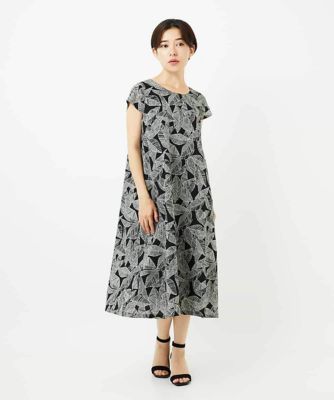 ＜GIANNI LO GIUDICE(Women/小さいサイズ)＞ミラクルウェーブリーフプリントワンピース