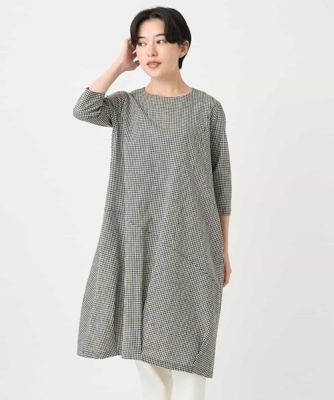 GIANNI LO GIUDICE(Women/小さいサイズ)/ジャンニロジュディチェ コットンリネンコクーンラインワンピース