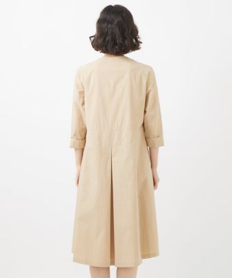 コットンタイプライター前開きワンピース