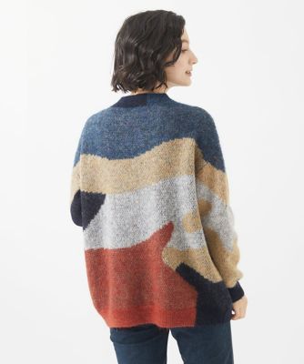 モヘア混ジャガードマーブルニット | GIANNI LO GIUDICE(Women/小さい