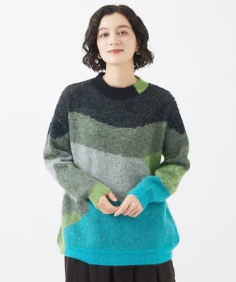 モヘア混ジャガードマーブルニット | GIANNI LO GIUDICE(Women/小さい