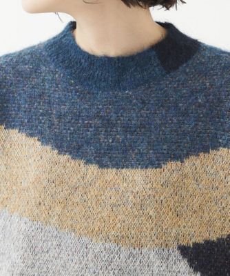 モヘア混ジャガードマーブルニット | GIANNI LO GIUDICE(Women/小さい