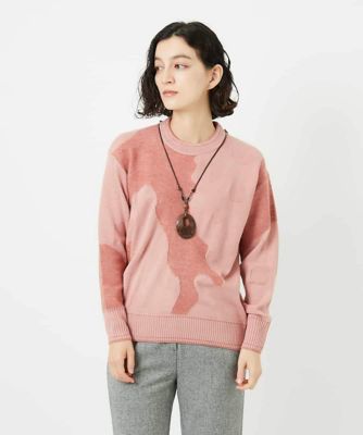 ＜GIANNI LO GIUDICE(Women/小さいサイズ)＞インターシャイタリアジャカードニット