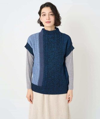 日本製］SILEインターシャニットベスト | GIANNI LO GIUDICE(Women