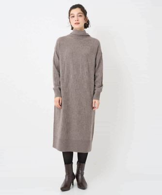 GIANNI LO GIUDICE(Women/小さいサイズ)/ジャンニロジュディチェ [セットアップ対応]エキストラファインメリノウールニットワンピース 84ベージュ ワンピース・ドレス【三越伊勢丹/公式】