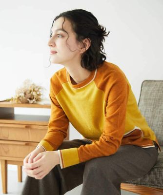 ＜GIANNI LO GIUDICE(Women/小さいサイズ)＞バイカラーポケットデザインニット