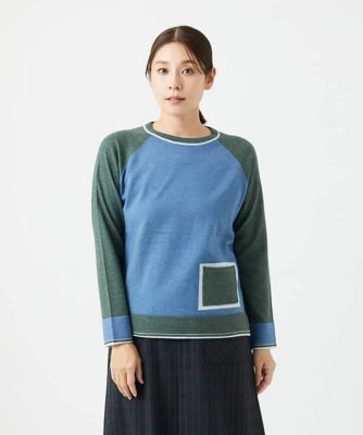 ジャンニ・ロ・ジュディチェ（GIANNI LO GIUDICE）/バイカラーポケットデザインニット バイカラーポケットデザインニット | GIANNI LO GIUDICE(Women/小さい