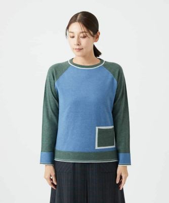 ジャンニ・ロ・ジュディチェ（GIANNI LO GIUDICE）/バイカラーポケットニット バイカラーポケットデザインニット | GIANNI LO GIUDICE(Women/小さい