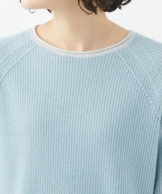 畦プレーティングニット