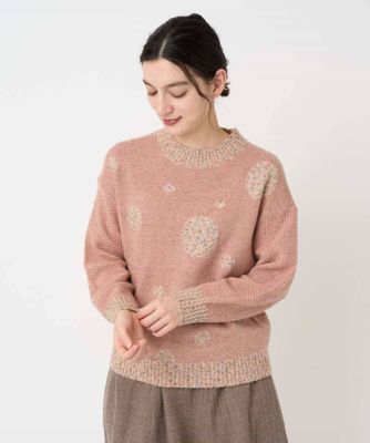 ＜GIANNI LO GIUDICE(Women/小さいサイズ)＞ドットインターシャニット