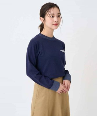 配色デザインポケットニット | GIANNI LO GIUDICE(Women/小さいサイズ