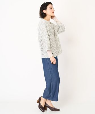 テープヤーンプルオーバーニット