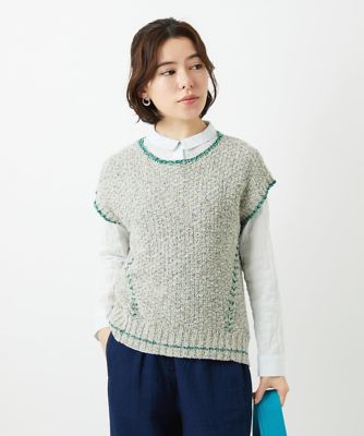 コットンリネンニットベスト | GIANNI LO GIUDICE(Women/小さいサイズ