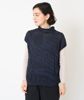 ウェーブプレーティング刺繍ニット | GIANNI LO GIUDICE(Women