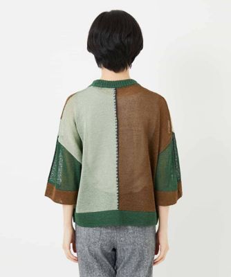 透かし柄インターシャプルオーバーニット | GIANNI LO GIUDICE