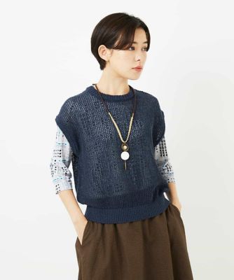 ＜GIANNI LO GIUDICE(Women/小さいサイズ)＞メッシュニット