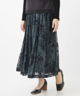 シースルーフロッキースカート